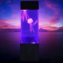 Load image into Gallery viewer, Led Night Light Jellyfish Tank Aquarium Style LED Lamp Sensory Autism Lava Lamp